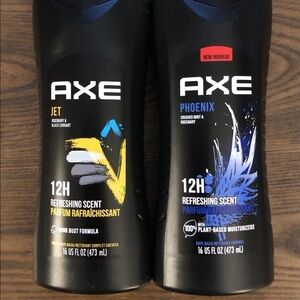 Axe - 1 Jet body/hair wash and 1 Phoenix body wash